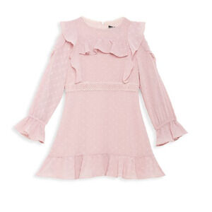 BARDOT JUNIOR Girl's Abbie Ruffle Flare Dress 16 Junior Purple Lilac NWT